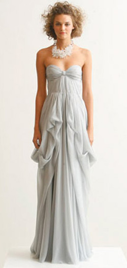J Mendel Wedding Dresses. J Mendel Crystal Blue Gown